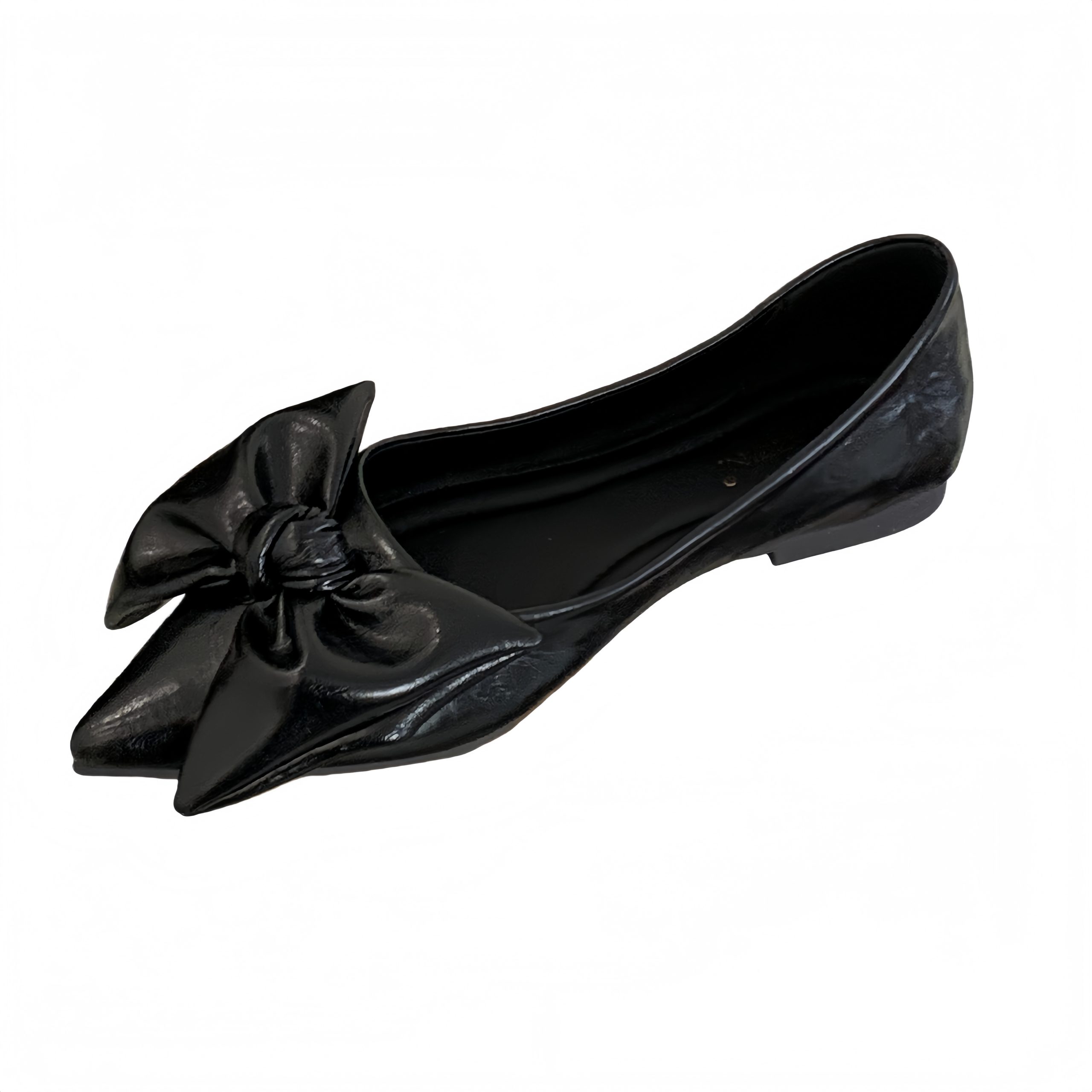 French Style Bow Pointed Toe Flat Shoes for Women 2026 Spring New Low Heel Office Commuter Shoes - Image 5