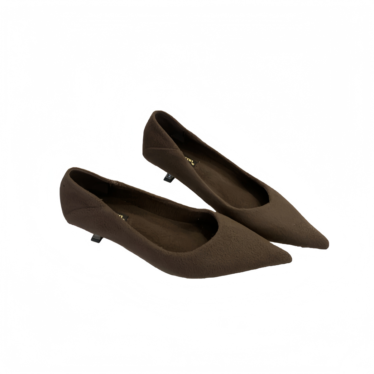 French Style Pointed Toe Low Heel Suede Women's Shoes 2025 New Summer Office Work Shoes - Image 5
